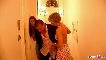 Play Own Wife Pickup Teen for Husband to made Anal FFM Threesome