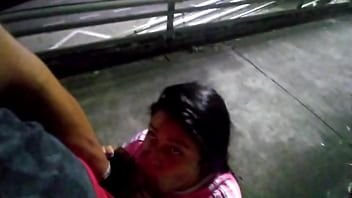 Play Cheating girlfriend fucking outside with a friend in the town and on a brigde