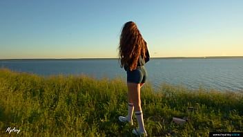 Play ️ Risky public creampie in nature!