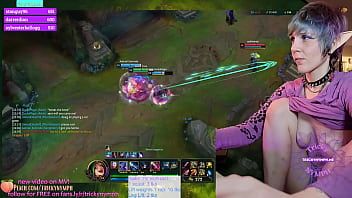 Play Tricky Nymph Plays League of Legends on Chaturbate! 25 Kills on Jinx!!