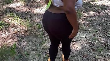 Play Handsomedevan walk up on a lost big booty bbw in the woods so he fucks her ass hole