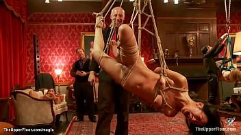 Play Slaves butt plugged at bdsm party