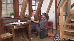 Play Teen Girlfriend's Cheating Hardcore Encounter on Table