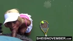 Play Public Blowjob: Black Slut Msnovember Pays Bills with Shameless POV Cumshot Facial