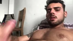 Play Hot Teen Muscle Bear Talks Dirty and Cums in Mouth