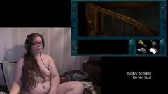 Play Tattooed Brunette Strips for Nude Royal Tower Play Through