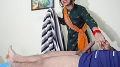 play Hindi Audio Sex: Desi Maid Amazed by Bulging Indian Dick