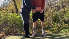 Play BBW MILF Elena's Public Cumshot Fetish