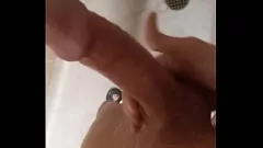 Play Golden Shower Masturbation: Skinny Boy With Big Cock in Shower