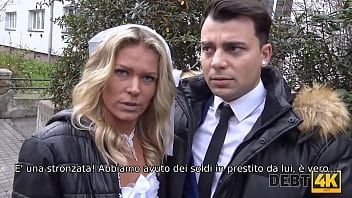 Play DEBT4k. A big debt is the reason why the girl gets fucked in the presence of the groom