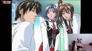 Play Nini reacts to Hentai for the first time - Bible Black Cap 1 Part. Two